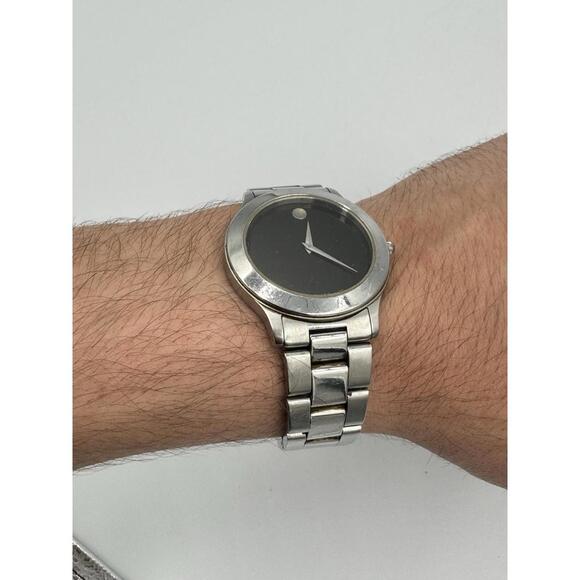 Movado Museum Junior Sport Circa 2000s | Stainless Steel | Swiss Made MCS Quartz - Picture 5 of 9